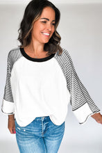 Load image into Gallery viewer, Striped Raglan Long Sleeve Top