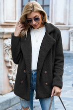 Load image into Gallery viewer, Lapel Collar Sherpa Coat