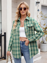 Load image into Gallery viewer, Plaid Button Up Long Sleeve Shirt