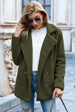 Load image into Gallery viewer, Lapel Collar Sherpa Coat