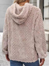 Load image into Gallery viewer, Drawstring Long Sleeve Plush Hoodie