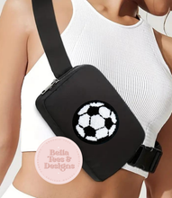 Load image into Gallery viewer, Black Sports Crossbody Bag