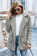Load image into Gallery viewer, Lapel Collar Sherpa Coat