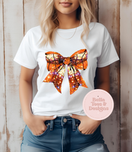 Load image into Gallery viewer, Basketball Bow Sparkle Tee