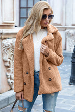 Load image into Gallery viewer, Lapel Collar Sherpa Coat