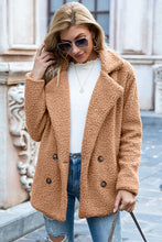 Load image into Gallery viewer, Lapel Collar Sherpa Coat