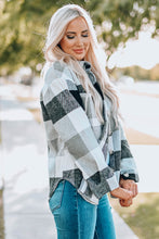 Load image into Gallery viewer, Keep Me Cozy Grey Plaid Shacket