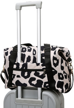 Load image into Gallery viewer, Rose Leopard Print Weekend Bag