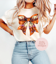 Load image into Gallery viewer, Basketball Bow Sparkle Tee