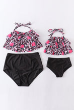 Load image into Gallery viewer, Rosy Leopard Mom & Mini Swimsuit