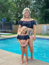 Load image into Gallery viewer, Leopard Me Ruffles 2pc Mom & Mini Swimsuit
