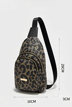 Load image into Gallery viewer, Pu Leopard Print Double Zipper Bag
