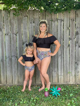 Load image into Gallery viewer, Pastel Leopard 2pc Mom & Mini Swimsuit