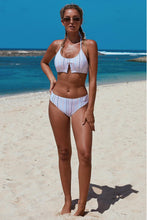 Load image into Gallery viewer, Cutaway Striped Classic Two Piece Swimsuit