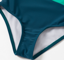 Load image into Gallery viewer, Teal Block Mom & Boy Swimwear