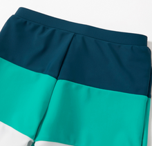 Load image into Gallery viewer, Teal Block Mom & Boy Swimwear