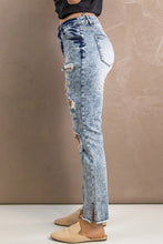 Load image into Gallery viewer, Lexi Acid Wash Distressed Jeans