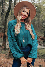 Load image into Gallery viewer, Bubbly Bubble Sleeve Knit Sweater