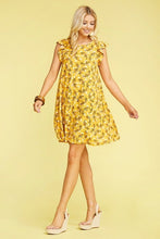 Load image into Gallery viewer, Ruffle Sleeve Floral Dress