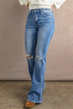 Load image into Gallery viewer, Lily Distressed Bootcut Jeans