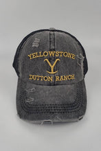 Load image into Gallery viewer, Distressed Ranch Ponytail Hat