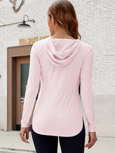 Load image into Gallery viewer, Long Sleeve Hooded Active Top
