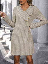 Load image into Gallery viewer, Perfee V-Neck Knit Dress
