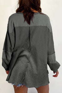 Exposed Seam Long Sleeve Shirt