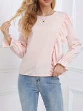 Load image into Gallery viewer, Ruffled Long Sleeve Blouse
