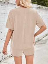 Load image into Gallery viewer, Lovelet Round Neck Top and Drawstring Shorts Set
