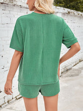 Load image into Gallery viewer, Lovelet Round Neck Top and Drawstring Shorts Set
