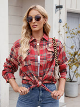 Load image into Gallery viewer, Plaid Button Up Long Sleeve Shirt
