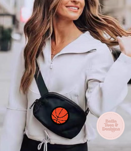 Black Sports Crossbody Bag