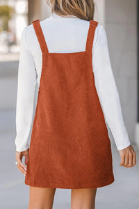 Square Neck Overall Dress