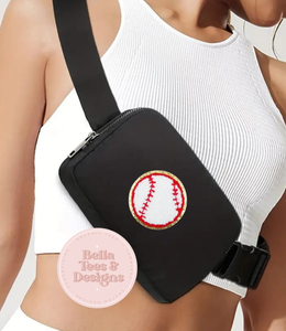 Black Sports Crossbody Bag