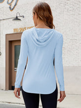 Load image into Gallery viewer, Long Sleeve Hooded Active Top
