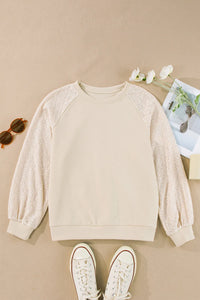 Texture Sleeves Sweatshirt