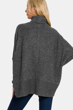 Load image into Gallery viewer, Brushed Melange Hacci Turtleneck Sweater
