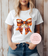 Load image into Gallery viewer, Basketball Bow Sparkle Tee
