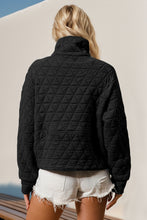 Load image into Gallery viewer, Half Zip Up Quilted Sweatshirt
