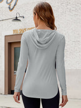 Load image into Gallery viewer, Long Sleeve Hooded Active Top
