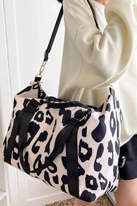 Rose Leopard Print Weekend Bag