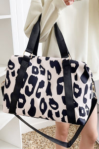 Rose Leopard Print Weekend Bag