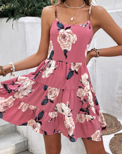 Load image into Gallery viewer, Cute Floral Print Cami Dress
