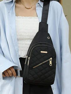 Quilted Design Crossbody Bag