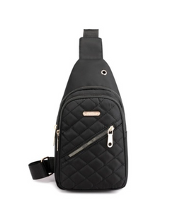 Quilted Design Crossbody Bag