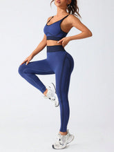 Load image into Gallery viewer, Scoop Neck Cami and High Waist Leggings Active Set
