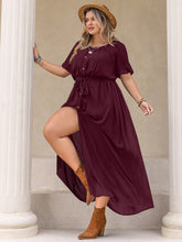 Load image into Gallery viewer, Curvy Round Neck Half Sleeve Dress
