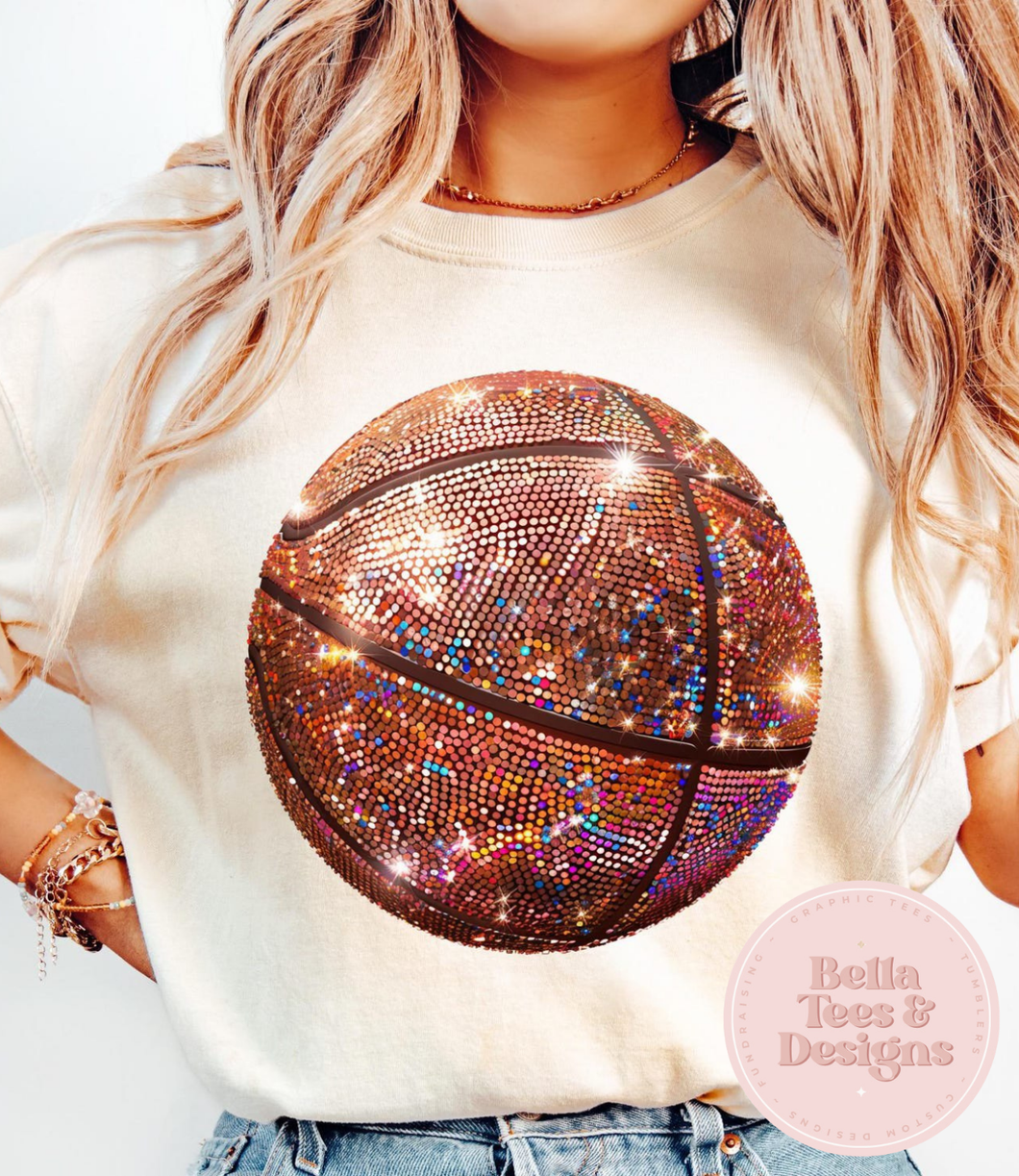 Basketball Sparkle Tee