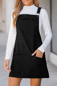 Square Neck Overall Dress